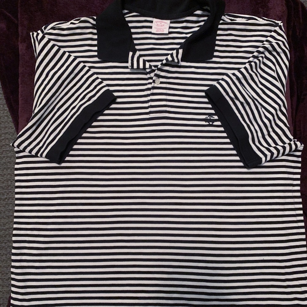 black and white striped shirt